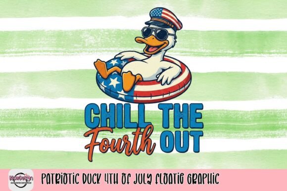 Celebrate with the Patriotic Duck 4th of July Floatie Graphic