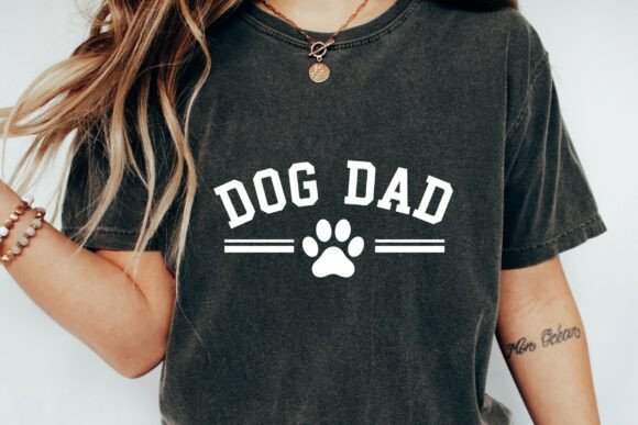 Dog Dad Paw Print Graphic Png: Design Assets for Pet Brands