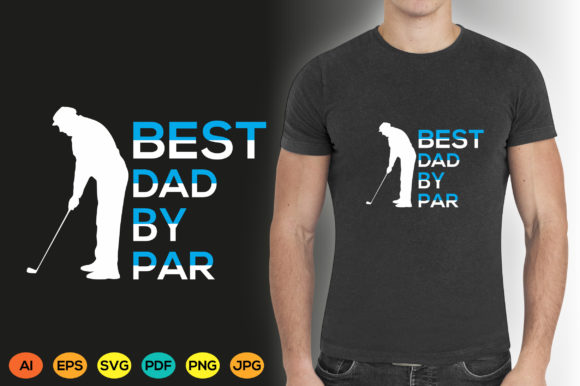 Golf T-shirt Design Graphic Best Dad: A Fresh Take on Fatherhood