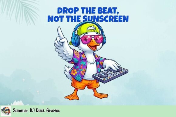 Make a Splash with the Summer DJ Duck Graphic