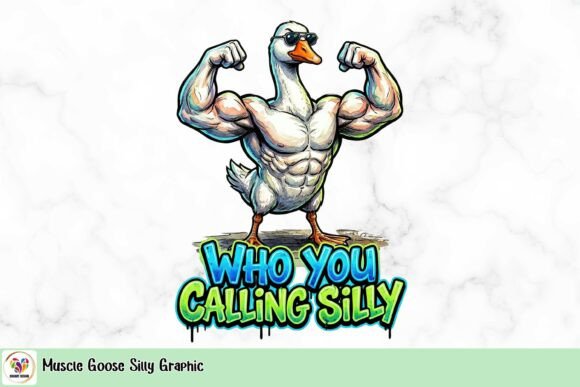 Muscle Goose Silly Graphic: Injecting Humor into Your Brand Identity