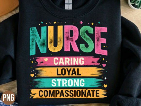 Nurse Caring Loyal Strong Graphic PNG