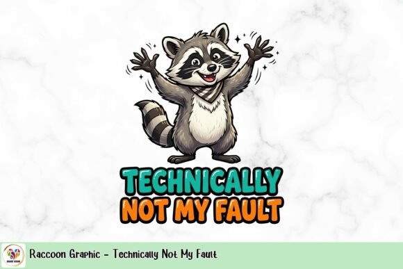 Raccoon Graphic: Technically Not My Fault