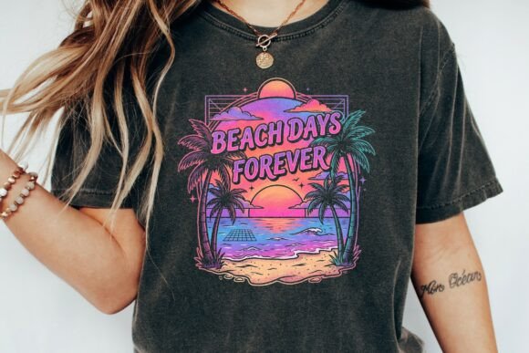 Retro Beach Days Forever Graphic: Your Summer Design Shortcut