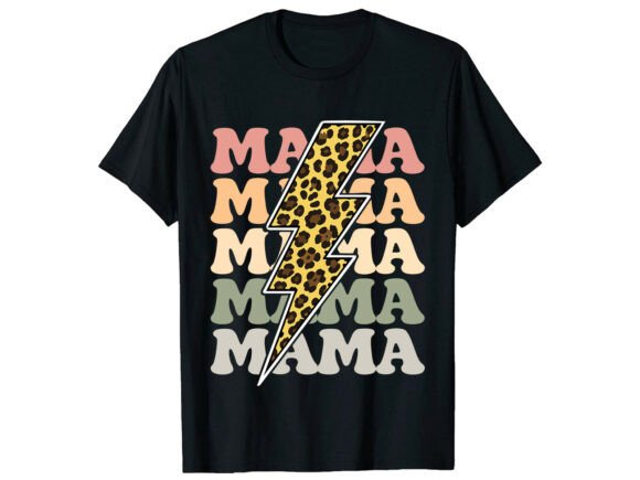 Retro Mama Leopard Graphic T-Shirt: Bold Style for Modern Creators