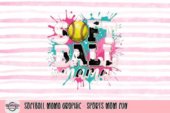 Softball Mama Graphic: Sports Mom Fun for Creators