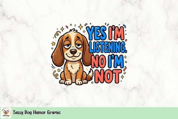 The Sassy Dog Humor Graphic: More Than Just a Cheeky PNG