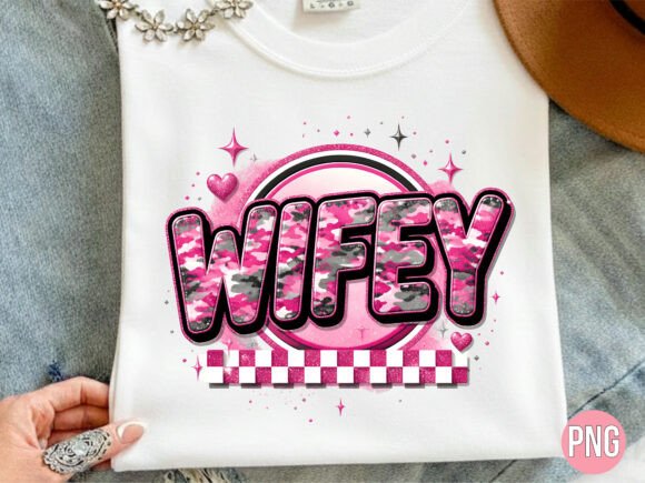 Unleash Your Inner Designer with the Pink Camo Wifey Graphic PNG